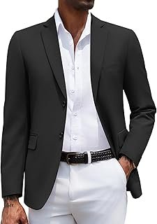 Blazer formal COOFANDY para hombre, de dos botones, chaqueta ligera ideal para eventos y negocios