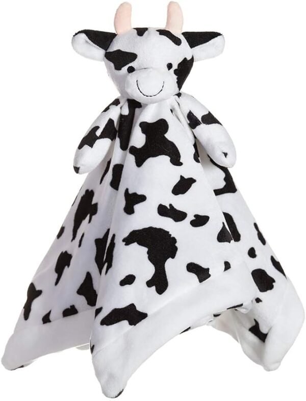 Manta de Seguridad de Vaca con Peluche de Cordero, 13 Pulgadas.