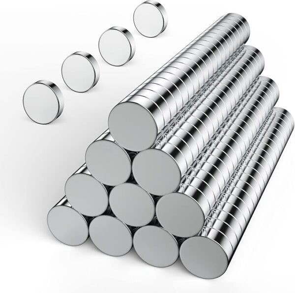 Imanes de neodimio redondos pequeños para refrigerador, 200 piezas, duraderos, ideales para pizarra blanca y oficina