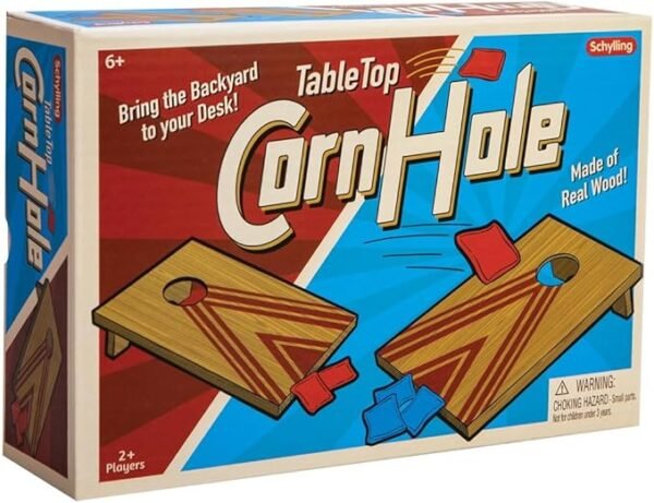 Schylling Table Top Corn Hole Game, juego de mesa marrón, modelo TCH