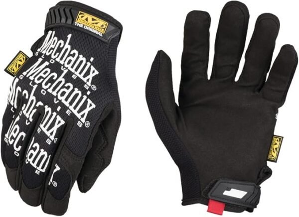 Guante de trabajo original Mechanix Wear, cuero sintético, ajuste seguro y capacidad para pantalla táctil (grande)
