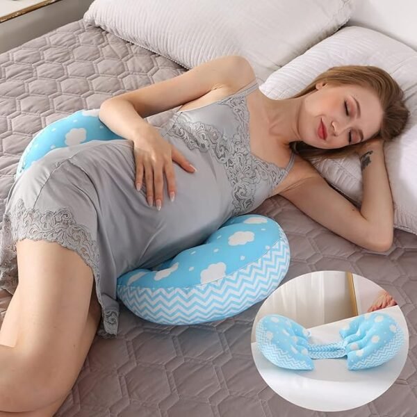 Cuña de almohada de embarazo, soporte para dormir de lado.