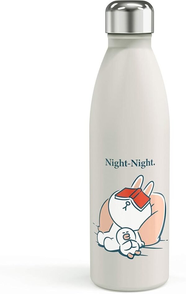 Botella Zak Designs LINE Friends CONY, acero inoxidable, 17.5 oz, tapa a prueba de fugas