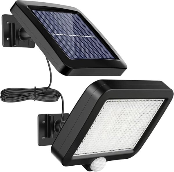 MPJ Luz solar exterior con detector de movimiento, 56 LED, IP65 impermeable