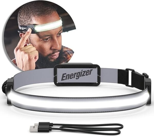 Linterna frontal Energizer recargable S400, luz LED ultra brillante para exteriores y emergencias