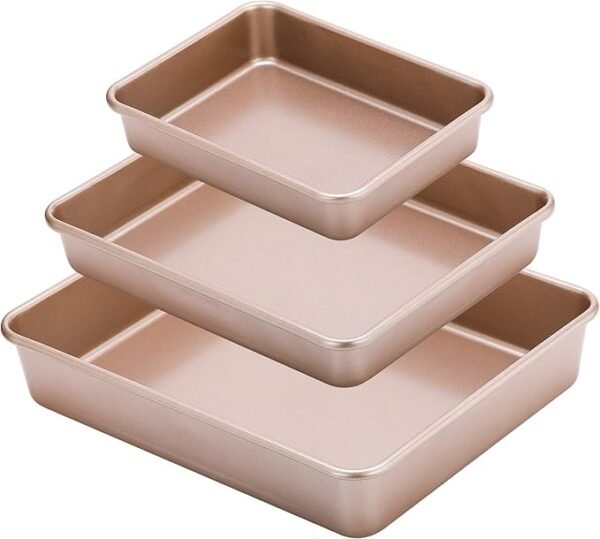 Bandejas para hornear profundas, juego de 3, para pizza y horno tostador