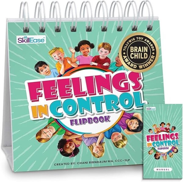 Libro plegable Feelings in Control, gráfico de emociones para niños, autorregulación y autismo