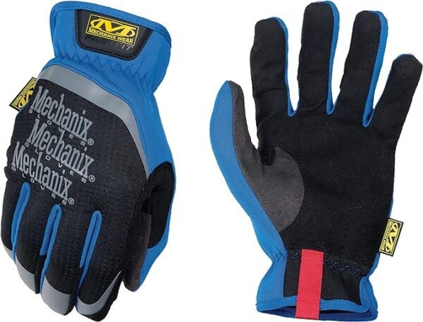 Guantes Mechanix Wear FastFit para trabajo, ajuste seguro y capacidad táctil (azul, XXL)